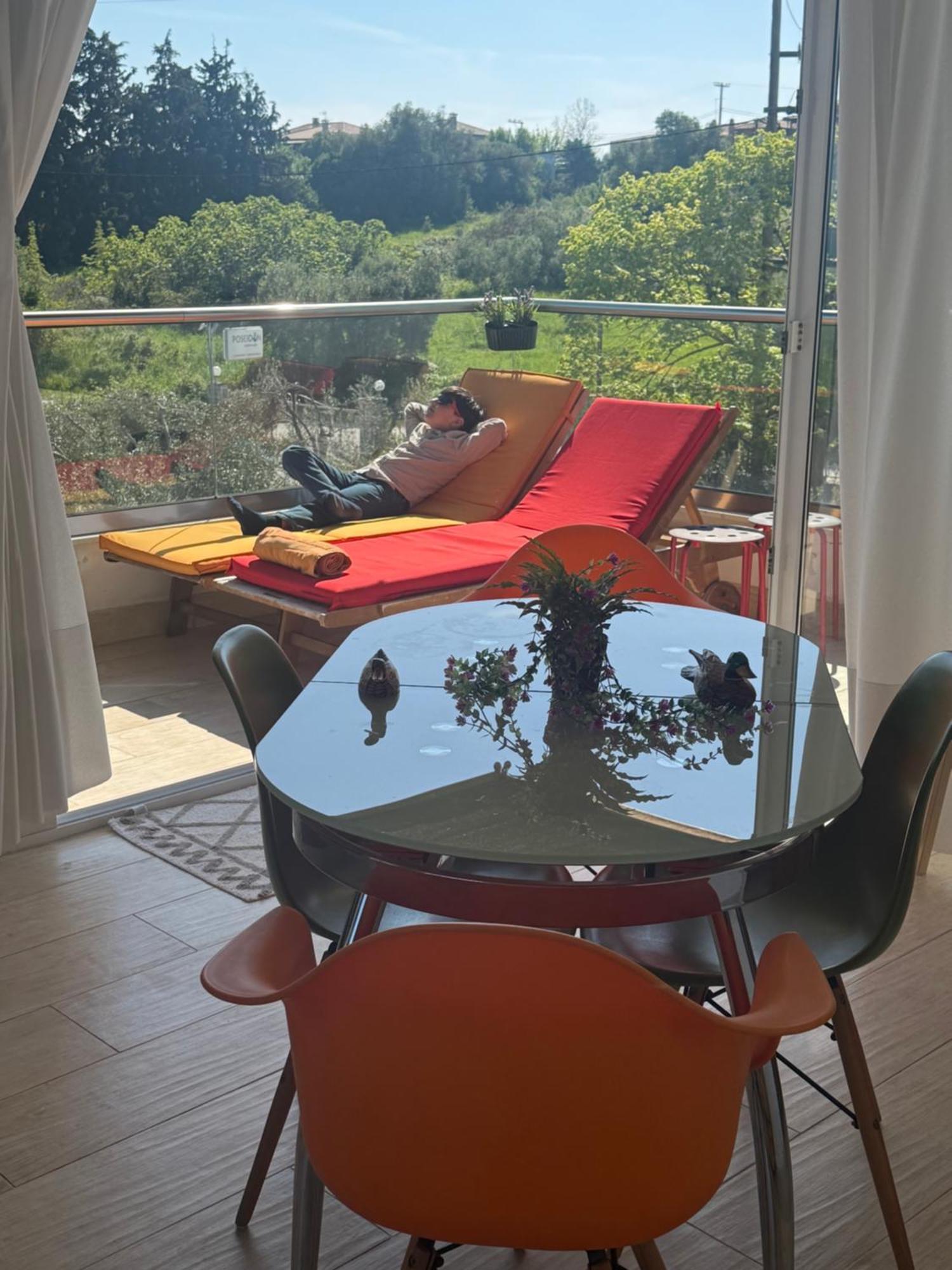 Villa Evita , Penthouse, 53M2 ,Athytos 450M From The Beach アフィトス エクステリア 写真